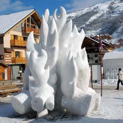SCULPTURES DE GLACE