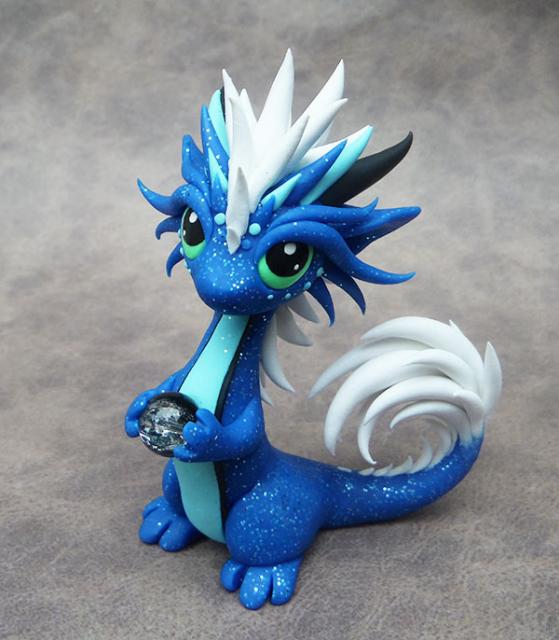 Blue oriental dragon by dragonsandbeasties